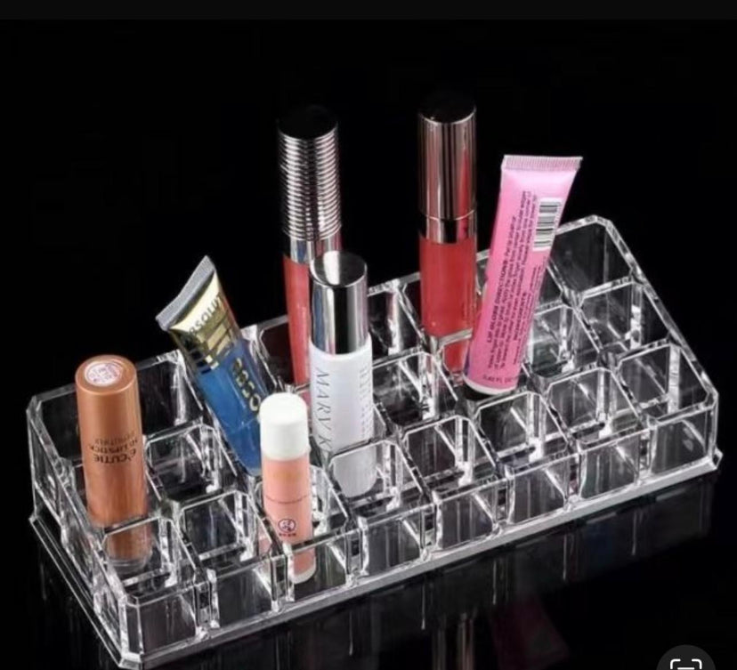 Lipstick Display Stand Holder, Acrylic Lipstick Storage Box, Acrylic Makeup Organizer, Desktop Lipstick Display Storage Box, Cosmetic Nail Polish Storage Rack, Desktop Dressing Table for Lip Glaze Brushes Bottles Lipstick Display Stand Holder, Acrylic Lipstick Storage Box, Acrylic Makeup Organizer, Desktop Lipstick Display Storage Box, Cosmetic Nail Polish Storage Rack, Desktop Dressing Table for Lip Glaze Brushes Bottles